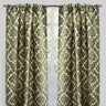 Georgina Curtain Panels Polyester Fabric - Traditional Damask Floral Cut Velvet Jacquard, 54" X 96", Rod Pocket, Room Darkening (1 Pair)