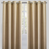 Halsey Polyester Fabric - Solid Textured Linen Look, 54" X 96" (Set Of 2)