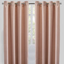 Halsey Polyester Fabric - Solid Textured Linen Look, 54" X 96" (Set Of 2)