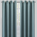 Halsey Polyester Fabric - Solid Textured Linen Look, 54" X 96" (Set Of 2)