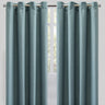 Halsey Polyester Fabric - Solid Textured Linen Look, 54" X 96" (Set Of 2)