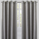 Halsey Polyester Fabric - Solid Textured Linen Look, 54" X 96" (Set Of 2)