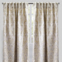 Katherine Traditional Jacquard Polyester Fabric - Textured Damask Faux Silk, Room Darkening, 54" X 96", Rod Pocket - Back Tab (1 Pair)