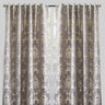 Katherine Traditional Jacquard Polyester Fabric - Textured Damask Faux Silk, Room Darkening, 54" X 96", Rod Pocket - Back Tab (1 Pair)