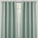 Leno Polyester Fabric - Seaspray Solid Textured, 54X96, Grommet (1 Pair)