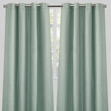 Leno Polyester Fabric - Seaspray Solid Textured, 54X96, Grommet (1 Pair)