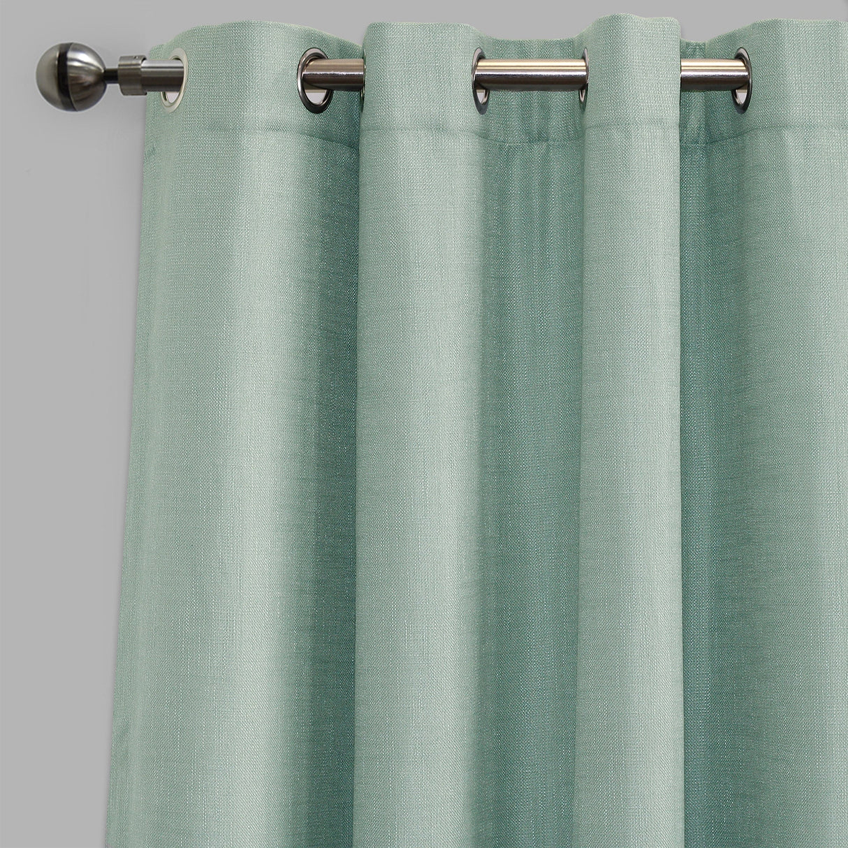 Leno Polyester Fabric - Seaspray Solid Textured, 54X96, Grommet (1 Pair)