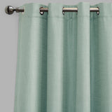 Leno Polyester Fabric - Seaspray Solid Textured, 54X96, Grommet (1 Pair)