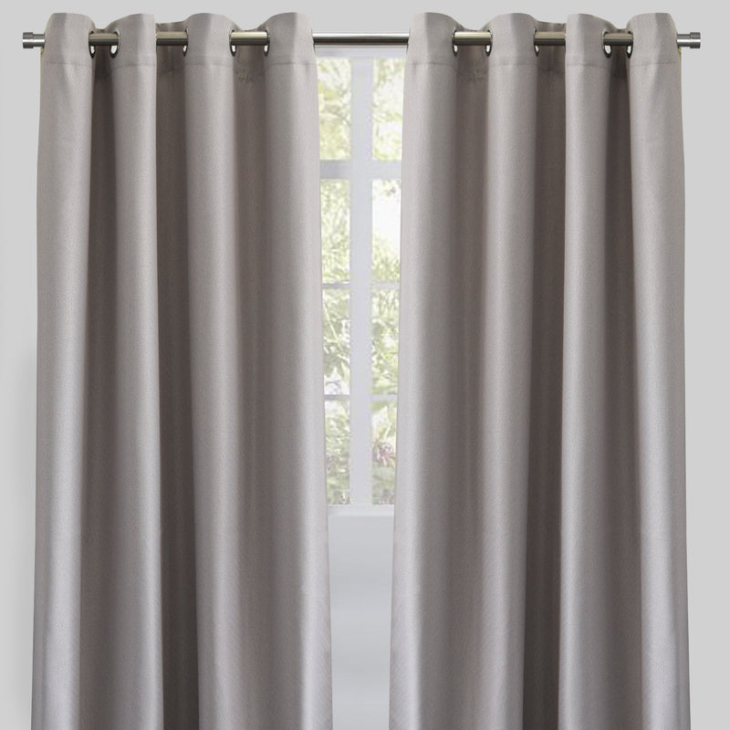 Logic Polyester Fabric - Solid Textured Linen Look, Room Darkening, 54" X 84" (Sold By The Pair)