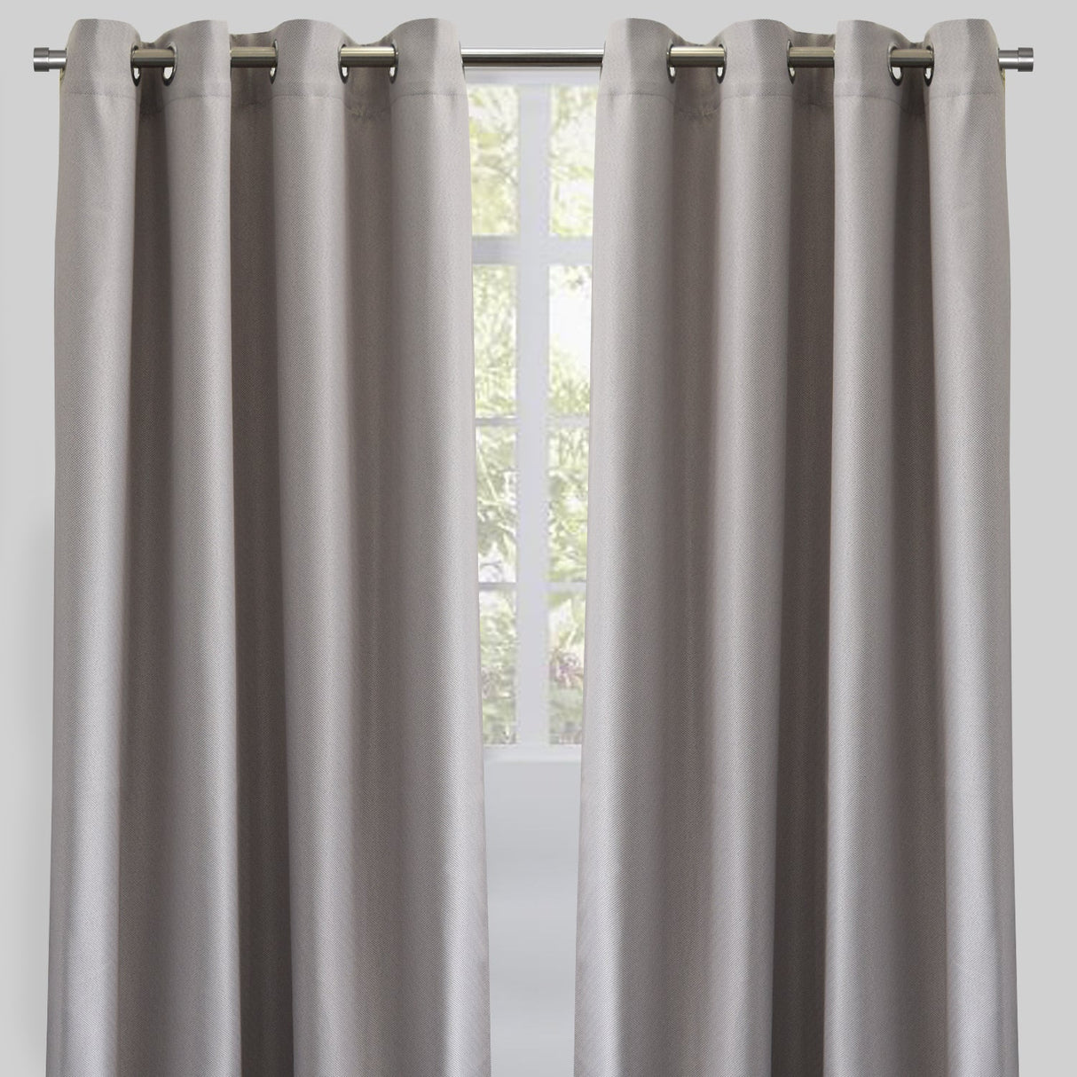 Logic Polyester Fabric - Solid Textured Linen Look, Room Darkening, 54" X 84" (Sold By The Pair)