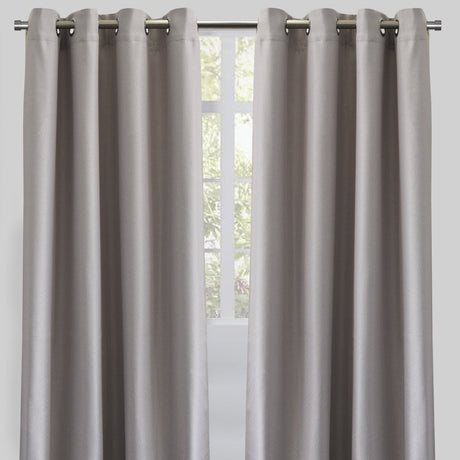 Logic Polyester Fabric - Solid Textured Linen Look, Room Darkening, 54" X 84" (Sold By The Pair)