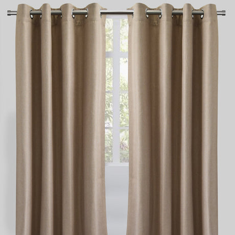 Logic Polyester Fabric - Solid Textured Linen Look, Room Darkening, 54" X 84" (Sold By The Pair)