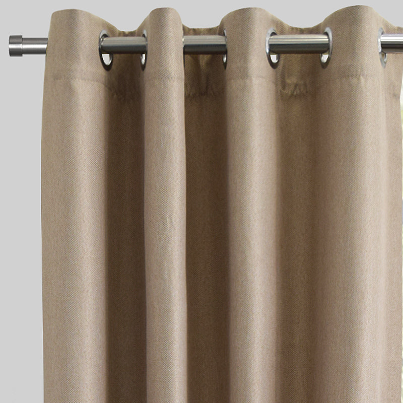 Logic Polyester Fabric - Solid Textured Linen Look, Room Darkening, 54" X 84" (Sold By The Pair)