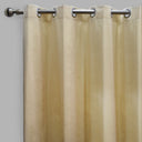 Lounge Curtain Panels Cotton-Blend Fabric - Espresso Solid Shiny, 54" X 108" Height, Grommet (1 Pair)