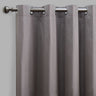 Lounge Curtain Panels Cotton-Blend Fabric - Espresso Solid Shiny, 54" X 108" Height, Grommet (1 Pair)