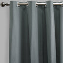 Lounge Curtain Panels Cotton-Blend Fabric - Espresso Solid Shiny, 54" X 108" Height, Grommet (1 Pair)