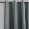 Lounge Curtain Panels Cotton-Blend Fabric - Espresso Solid Shiny, 54" X 108" Height, Grommet (1 Pair)