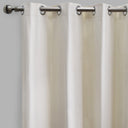 Lounge Curtain Panels Cotton-Blend Fabric - Espresso Solid Shiny, 54" X 108" Height, Grommet (1 Pair)