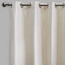 Lounge Curtain Panels Cotton-Blend Fabric - Espresso Solid Shiny, 54" X 108" Height, Grommet (1 Pair)