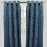 Luther Woven Chenille Fabric - Textured Room Darkening Curtain Panels, 54" X 96", Grommet, Sold By The Pair (2)