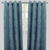 Luther Woven Chenille Fabric - Textured Room Darkening Curtain Panels, 54" X 96", Grommet, Sold By The Pair (2)