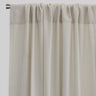 Moretti Linen Look Sheer Polyester Fabric - Solid, Transparent, 54" Width, 84" Height (Sold By The Pair)