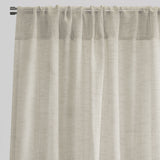 Morocco Polyester Fabric - Solid Textured Metallic Sheer, White/Ivory/Silver, 54" X 84" Or 54" X 96" (Set Of 2)