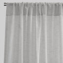 Morocco Polyester Fabric - Solid Textured Metallic Sheer, White/Ivory/Silver, 54" X 84" Or 54" X 96" (Set Of 2)