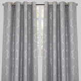 Mundial Polyester Fabric - Charcoal Geometric Print, 54" X 96" (Set Of 2)