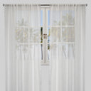 Polak Sheer Polyester Fabric - Sequins, Ivory, 54X84, 54X96, Rod Pocket (Set Of 2)