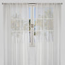 Polak Sheer Polyester Fabric - Sequins, Ivory, 54X84, 54X96, Rod Pocket (Set Of 2)