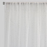 Polak Sheer Polyester Fabric - Sequins, Ivory, 54X84, 54X96, Rod Pocket (Set Of 2)