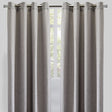 Raider Linen Blend Curtain Fabric - Solid Textured Chevron Pattern, Spa, 54" X 96" (2 Panels)
