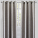 Raider Linen Blend Curtain Fabric - Solid Textured Chevron Pattern, Spa, 54" X 96" (2 Panels)