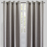 Raider Linen Blend Curtain Fabric - Solid Textured Chevron Pattern, Spa, 54" X 96" (2 Panels)