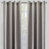 Raider Linen Blend Curtain Fabric - Solid Textured Chevron Pattern, Spa, 54" X 96" (2 Panels)