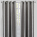 Raider Linen Blend Curtain Fabric - Solid Textured Chevron Pattern, Spa, 54" X 96" (2 Panels)
