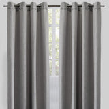 Raider Linen Blend Curtain Fabric - Solid Textured Chevron Pattern, Spa, 54" X 96" (2 Panels)
