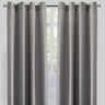 Raider Linen Blend Curtain Fabric - Solid Textured Chevron Pattern, Spa, 54" X 96" (2 Panels)