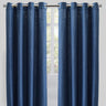 Raider Linen Blend Curtain Fabric - Solid Textured Chevron Pattern, Spa, 54" X 96" (2 Panels)