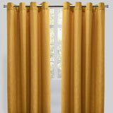 Raider Linen Blend Curtain Fabric - Solid Textured Chevron Pattern, Spa, 54" X 96" (2 Panels)