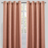 Raider Linen Blend Curtain Fabric - Solid Textured Chevron Pattern, Spa, 54" X 96" (2 Panels)