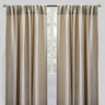 Reno Linen Look Polyester Fabric - Solid Textured Sky, 54" X 96", Rod Pocket (2 Panels)