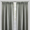 Reno Linen Look Polyester Fabric - Solid Textured Sky, 54" X 96", Rod Pocket (2 Panels)