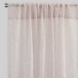 Revenue Curtain Panels Polyester Fabric - Horizontal Striped Embroidered Sheer, 54" Width X 96" Height, Rod Pocket (2 Panels)