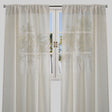 Ronan Curtain Panels Polyester Fabric - Solid Textured Linen Look Sheer, 54" Width X 84" Height, Rod Pocket (1 Pair)