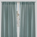 Ronan Curtain Panels Polyester Fabric - Solid Textured Linen Look Sheer, 54" Width X 84" Height, Rod Pocket (1 Pair)