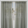 Ronan Curtain Panels Polyester Fabric - Solid Textured Linen Look Sheer, 54" Width X 84" Height, Rod Pocket (1 Pair)