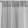 Ruby Polyester Fabric - Striped Shiny Sheer, 54" Width X 96" Height, Rod Pocket (2 Panels)
