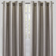 Sabrina Curtain Panels Linen Fabric - Solid Metallic Flax, 54X96, Grommet (1 Pair)